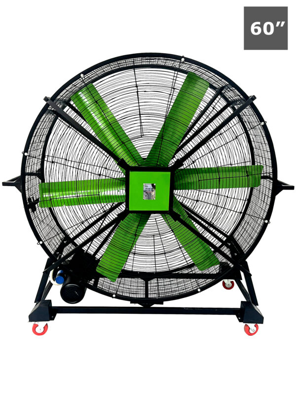 Full Moveable 4 Tyres Trolley Type Industrial Air Supply Fan 60 Inch